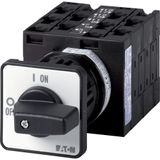 Step switches, T3, 32 A, rear mounting, 5 contact unit(s), Contacts: 9, 45 °, maintained, With 0 (Off) position, 0-3, Design number 8315
