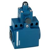 Limit switch XCNTR - steel roller plunger - 2NC - slow - M16