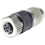 circular Connector w. Harax M12 L4 F