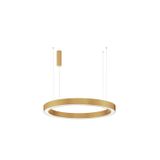 CCT Dimmable Brass Gold Aluminium   & Acrylic   LED 80 Watt 230 Volt   4373Lm 2700K - 4000K IP20   Remote Control Included   D: 100 H: 200 cm Adjustable Height