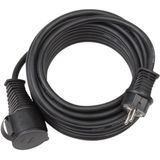 Extension cable for building site IP44 25m black H07RN-F 3G2,5