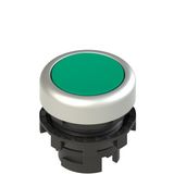 Green shaved luminous button E2 1PL2R4290-T6