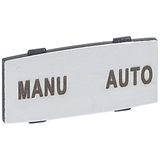 Osmoz legend plate - with engraving - alu - standard model - ''MANU-AUTO''