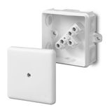JUNCTION BOX 5x2.5mm2 OUTER CLAMPS WITH TERMINALS
