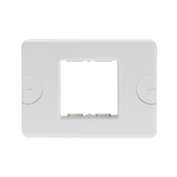 COMPACT PLATE - SELF-SUPPORTING - 2 GANG - CLOUD WHITE - SYSTEM