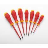 IKSC7 Insulated 7 units Screwdriver Kit, 1,000 V (3 slotted, 2 Phillips, 2 square)