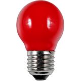 LED E27 Fila Ball G45x75 230V 1W AC Red Non-Dim