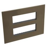 Arteor Surround Plate 2 x 6 Module Square Dark Bronze