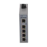 Switch, Unmanaged, 5 Ports, RJ45 Copper, AC or DC