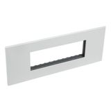 Arteor Surround Plate 6 Module Square Soft Alu