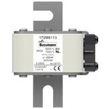 Fuse-link, high speed, 500 A, AC 690 V, DIN 3, 76 x 92 x 109 mm, aR, DIN, IEC, single indicator