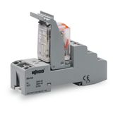 Relay module Nominal input voltage: 230 VAC 2 changeover contacts gray