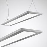 Suspended luminaires Luceos H HCL D/H Prisms Silver ETDD 88W 11000lm Wide reduced glare UGR19 (W19) IK03 3 SDCM