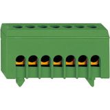 Insulated PE terminal, 7 outgoings terminals