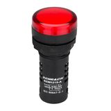 LED-indicator monobloc 230VAC/DC red