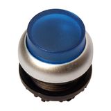 Illuminated Push-button, extended, spring-return, blue