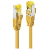 0.5m RJ45 S/FTP LSZH Network Cable, Yellow Cat.6A Plug, Cat.7 raw cable