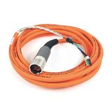 Cable, Motor Power, SpeedTec DIN Connector, Continuous Flex, 5m