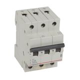 MCB RX³ 6000 - 3P - 400V~ - 25 A - C curve - prong/fork type supply busbars