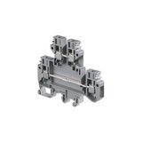 M6/8,D2,1, TERMINAL BLOCK, SCREW CLAMP, GREY, 8MM SPACING, SCREW TERMINAL, 8 AWG