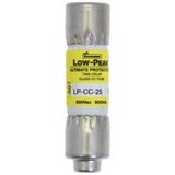 Fuse-link, LV, 25 A, AC 600 V, 10 x 38 mm, CC, UL, time-delay, rejection-type
