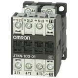 Contactor, 3-pole, 4 kW, 10 A AC3 (380-415 VAC) + 1 NC aux., 110 VAC J7KN9652E