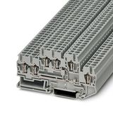 Double-level spring-cage terminal block