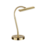 Curtis LED table lamp matt brass