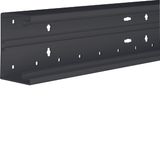 Wall trunking base front mounted BR 68x100mm lid 80mm of pvc in graphi