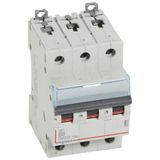 DX³6000 10kA high inlet and low outlet screw circuit breaker 3P 400V~ - 6A - curve B - 3 modules