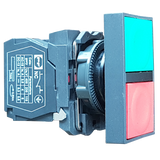 Plastic pushbutton switch FP Prec  Start-Stop RED-GREEN 1NO+1NС IP40