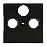 TV cover for HSBK, antenna box, 3-hole, black