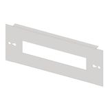 Divided front plate 3G3, 1 piece, sheet steel, 13MW