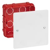 Junction box Batibox - with cover and screws - 85x85x40 mm - for masonry