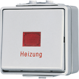 1-gang switch "Heizung" 10 AX / 250 V ~ 606HW