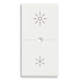 2 half buttons 1M dimmer white