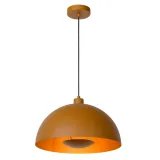 Lucide SIEMON - Pendant light - Ø 40 cm - 1xE27 - Ocher Yellow