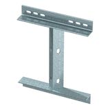 KA-E 45 FT 45° adapter plate for wall and support bracket 400x106