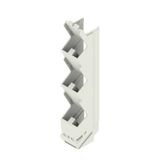 Side element, IP20 in installed state, Plastic, Light Grey, Width: 17.