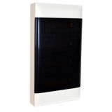 LEGRAND 4X12M SURFACE CABINET SMOKED DOOR WITHOUT TERMINAL BLOCK