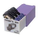 Fuse Plug for TYTAN, 3 x 32A, D02, complete