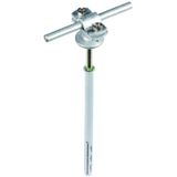 Conductor holder with flange ZDC for Rd 7-10mm St/tZn with frame dowel