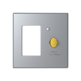 8534 PL Cover plate for circuit breaker & RCD - Silver for Switch/push button Central cover plate Silver - Sky Niessen