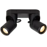 Lucide NIORT - Wall spotlight Outdoor - 2xGU10 - IP44 - Black