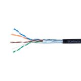 F/UTP Cable Cat.5e, 4x2xAWG24/1, PE, OUTDOOR, black, Box