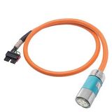 Power cable pre-assembled TYPE 6FX8012-5CS17 4X10 C CONNECTOR FULL THREAD…6FX8012-5CS17-1BB0