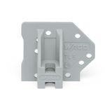 End plate with flange gray