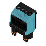 PCB plug-in connector (wire connection), Blue release lever, 5.00 mm, 