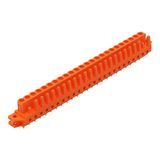 THT female header straight Pin spacing 5.08 mm orange