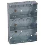 Synergy™ - Flush mounting box - for Grid system - 3x2 gang -for 9/12 modules -phase barrier